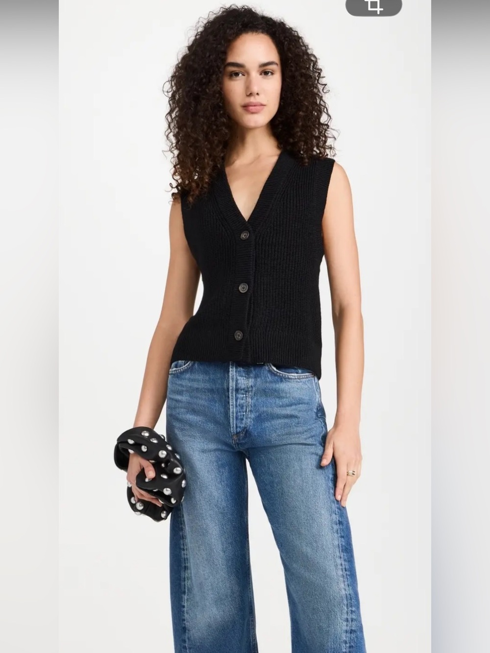 NWT velvet by Graham & spencer size XS black knit vest
